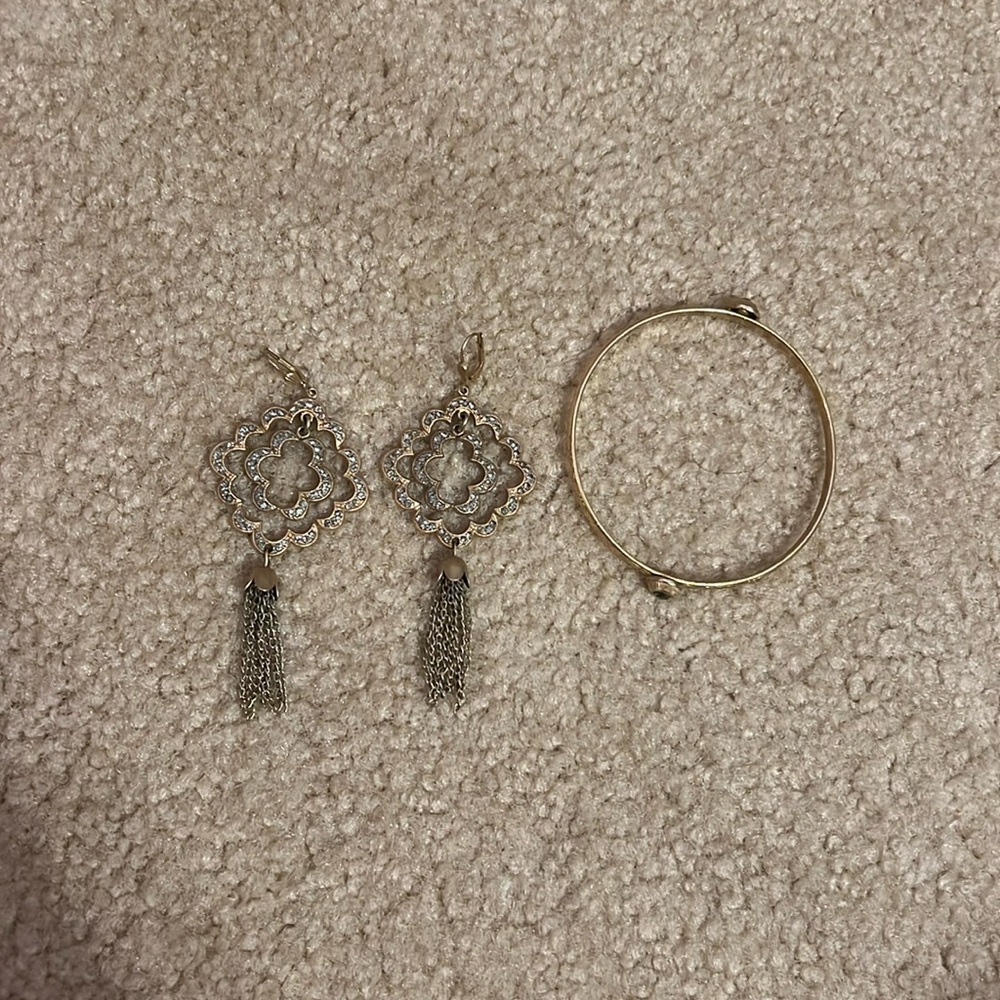 Catherine Popesco earrings and bracelet!